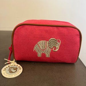 Spartina Pink Travel Pouch - Elephant